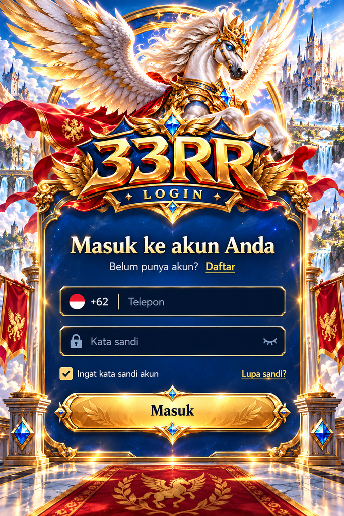 33RR Login bertema Pegasus